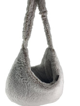 Laden Sie das Bild in den Galerie-Viewer, Kangaroo Bag Hundetasche - Double Plush Grau