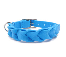 Load image into Gallery viewer, Robust Collar in a Braided Look - Blue