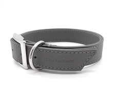 Load image into Gallery viewer, KvK - Business Lederhalsband Grau
