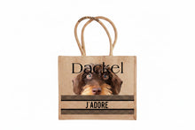 Laden Sie das Bild in den Galerie-Viewer, Jute Shopper mit div. Hundemotiven