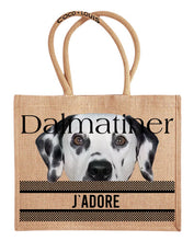 Laden Sie das Bild in den Galerie-Viewer, Jute Shopper mit div. Hundemotiven