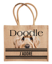 Laden Sie das Bild in den Galerie-Viewer, Jute Shopper mit div. Hundemotiven