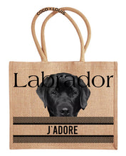 Laden Sie das Bild in den Galerie-Viewer, Jute Shopper mit div. Hundemotiven