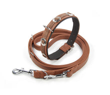 Laden Sie das Bild in den Galerie-Viewer, Handcrafted - Halsband Klassik Curved Concho Edition