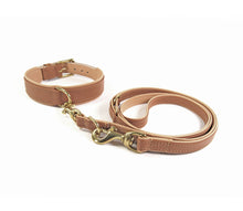 Laden Sie das Bild in den Galerie-Viewer, Handcrafted - Halsband Klassik Curved Cognac Edition