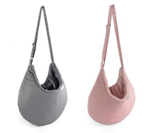 Laden Sie das Bild in den Galerie-Viewer, Kangaroo Bag Hundetragetasche - Grau & Pink