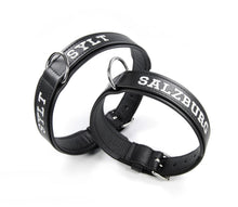 Laden Sie das Bild in den Galerie-Viewer, Handcrafted - Halsband Klassik Curved mit individueller Stickerei