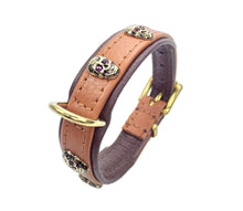 Load image into Gallery viewer, Skull Masterpiece - Small 2Tone Cognac & Brown