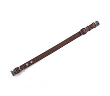 Load image into Gallery viewer, KvK - Clic Leather Collar - Cognac, Chocolate or Black