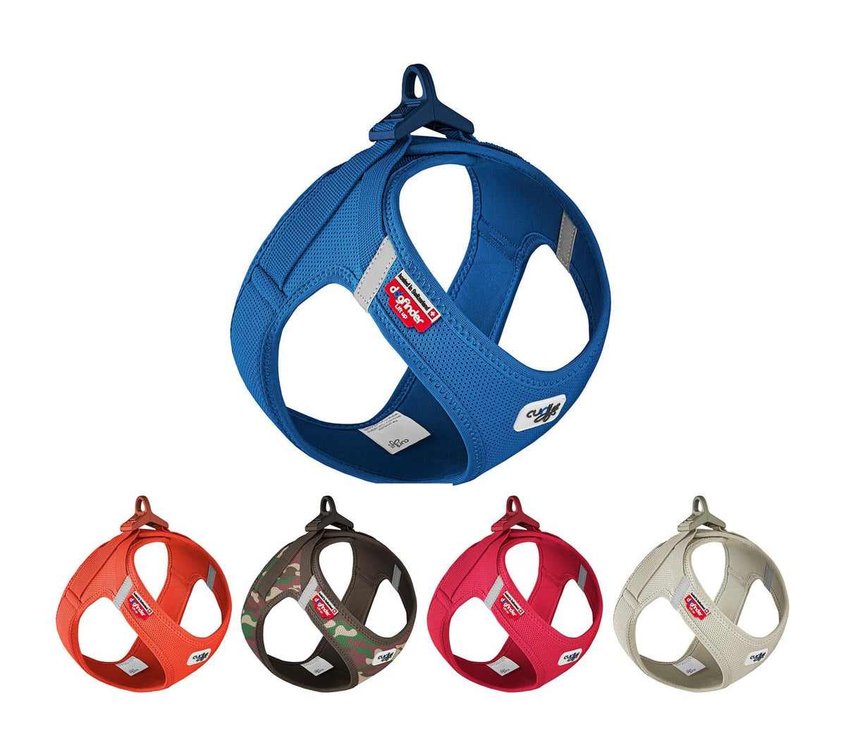 Curli Magnetisch Vestharnas Air-Mesh – Zwart, Maat XS, Ultra Licht (56g) Met DogFinder ID En 3D Comfort Fit