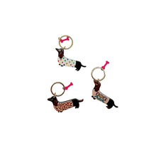 Load image into Gallery viewer, Cute Dachshund Keychain

