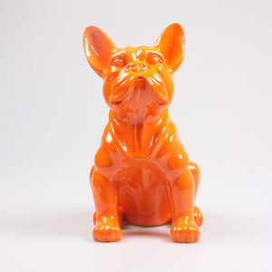 Bulldog figure in bright colours