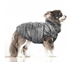 Reversible Winter Jacket with Plush Fur for Dogs