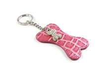 Load image into Gallery viewer, Bone Keychain - Keychain in bone shape with bling
