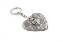 Load image into Gallery viewer, Heart Keychain - Heart shaped keychain with bling
