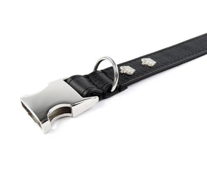 Clic leather collar - Crown