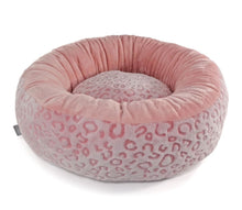 Load image into Gallery viewer, Super Soft Donut - Leo Pink Dog Bed
