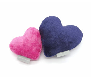 Plush heart with or without squeaker