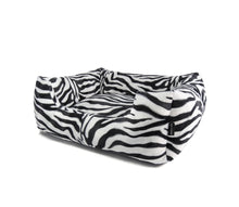 Load image into Gallery viewer, Super Soft Dog Lounge - Zebra Edition
