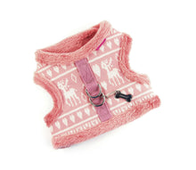 Load image into Gallery viewer, Reindeer dog harness - Pink &amp; Beige
