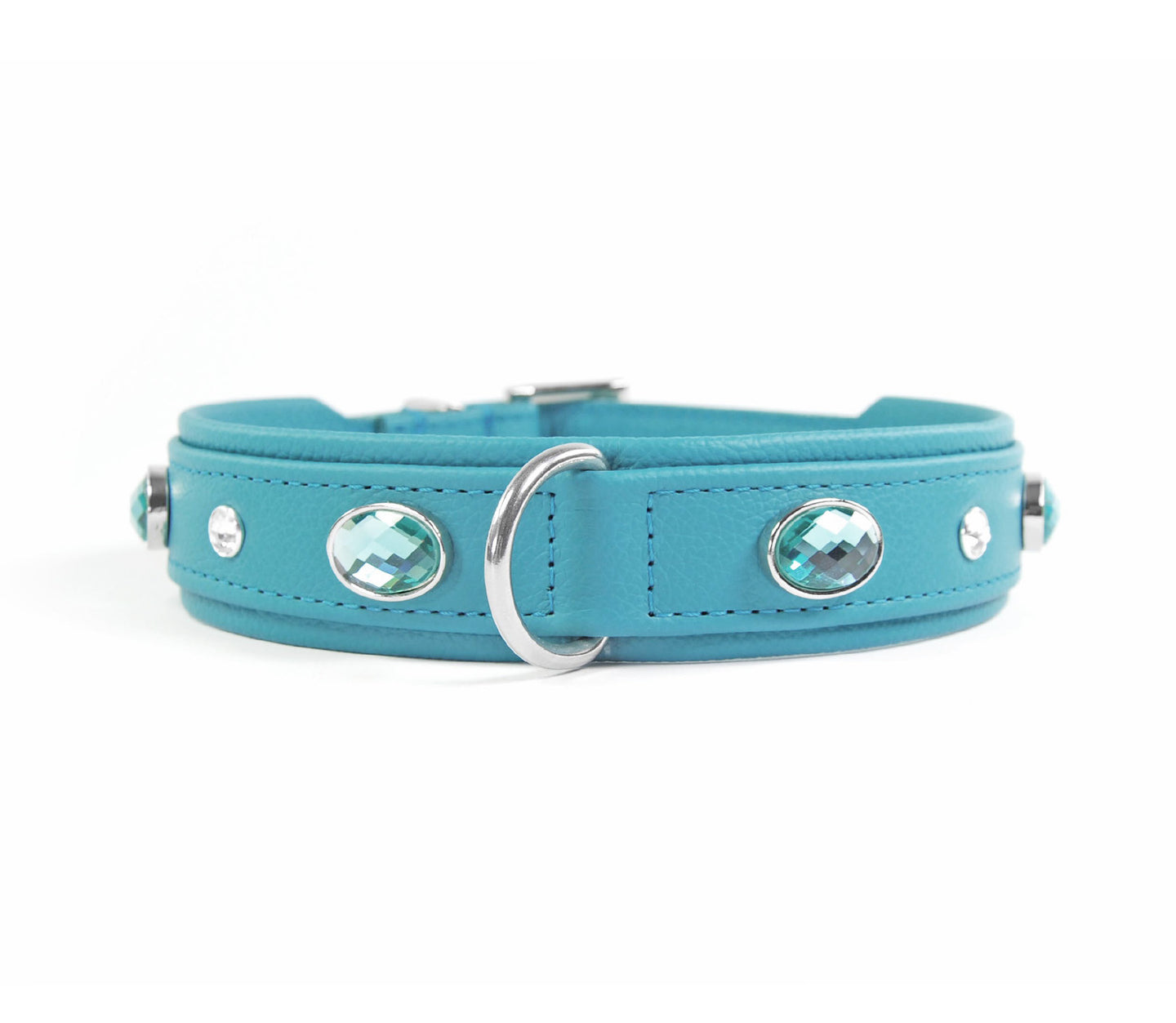 KvK Handcrafted - Classic Curved Collar - Bling Turquoise