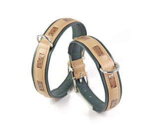 KvK Handcrafted - Klassik Curved Collar - Tricolour Beige & Braun