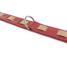 Load image into Gallery viewer, KvK Handcrafted - Classic Curved Collar - Bicolour Beige &amp; Red
