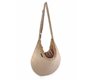 Kangaroo Bag dog bag in beige &amp; black