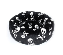 Load image into Gallery viewer, Soft Big Donut - Skull Dog Bed

