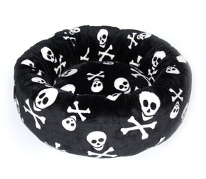 Soft Big Donut - Skull Dog Bed