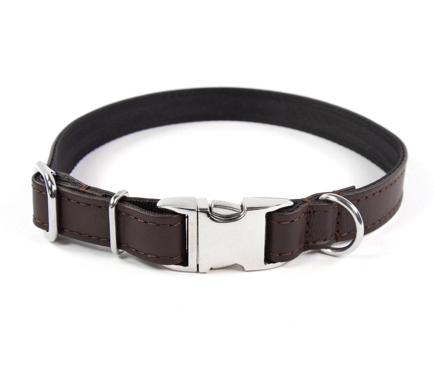 Clic Deluxe Lederhalsband Braun