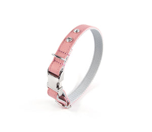 KvK - Clic leather collar - Rosé