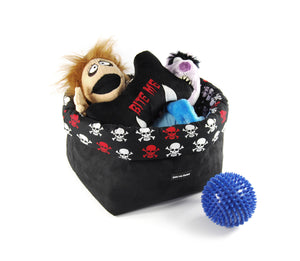 KvK Toy Box - Skull basket for dog toys