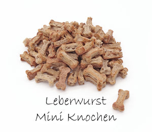 Leberwurst Mini Knochen „Light Weight“ - leckere Hundeleckerchen