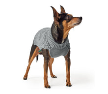 Load image into Gallery viewer, Dog sweater with classic cable knit pattern
